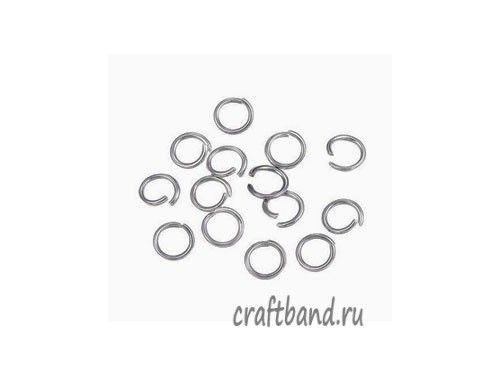 Соединительные кольца 5 мм. нержавеющая сталь, 10 шт.