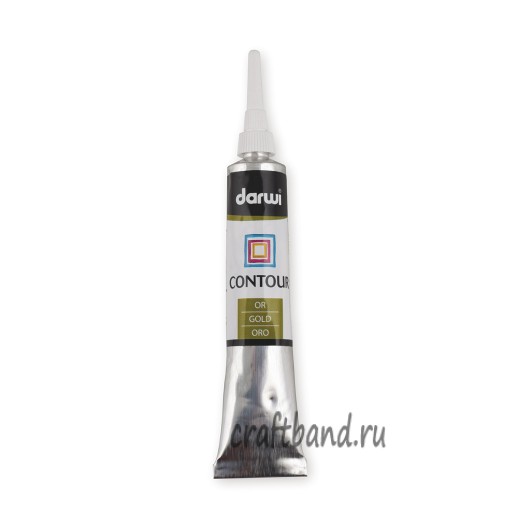 DA0700022 Контур по стеклу, Darwi (050 золотой)