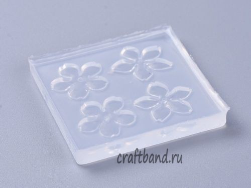 Силиконовый молд для эпоксидной смолы, подвеска цветок