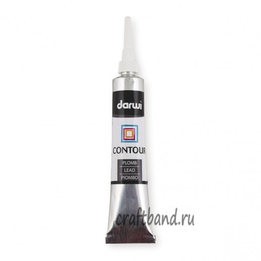 DA0700022 Контур по стеклу, Darwi (083 свинец)