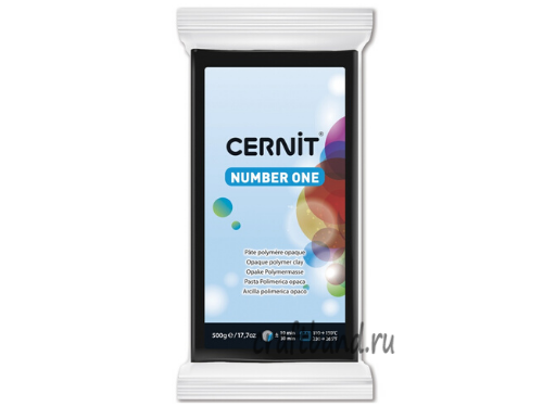 Полимерная глина Cernit Number One 100 чёрная 500 гр.
