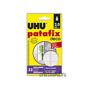 40660 Клеящие подушечки Patafix Deco UHU белые 32 шт