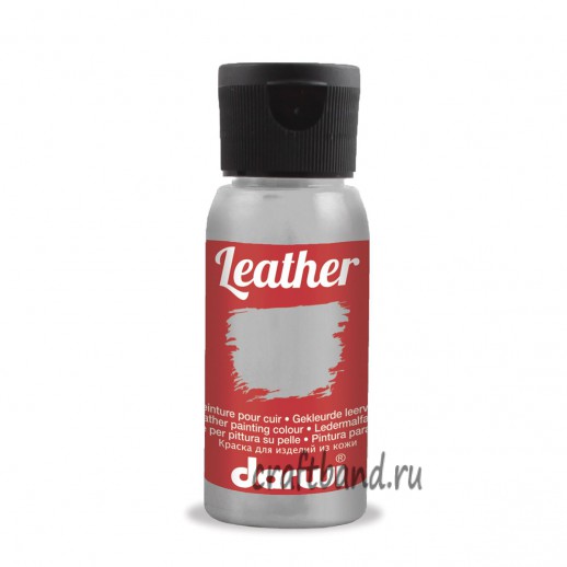 DA0420050 Краска для кожи Darwi LEATHER, 50мл (080 серебряный)