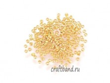 Кримпы золото 2 мм., 5 гр. (≈ 250 шт.)