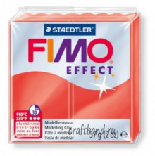 Полимерная глина Fimo Effect 8020-204 translucent red