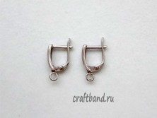 Швензы с английским замком, родий 000-352