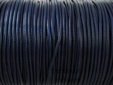 Шнур вощёный полиэстер тёмно-синий 2 мм. остаток 2 м.