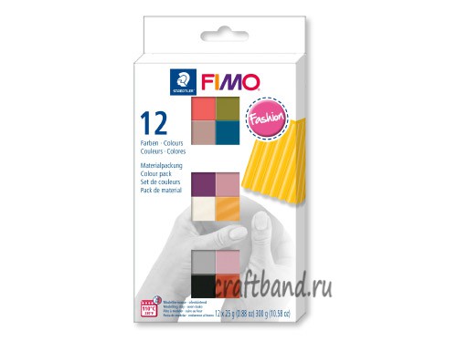 FIMO soft комплект Модные цвета из 12-ти блоков 8023 C12-5